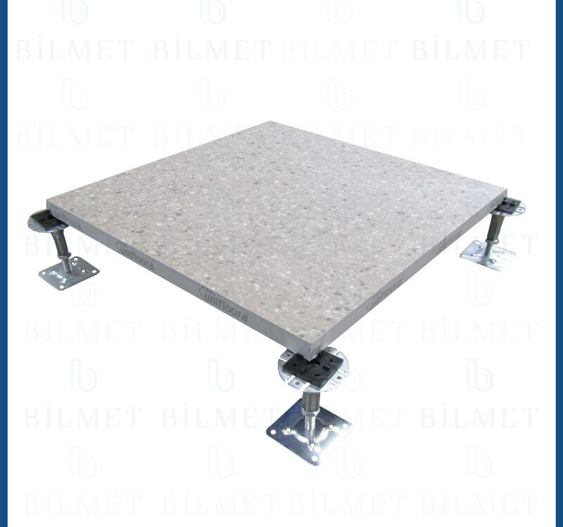 PVC - Galvaniz Sac Kaplı Yükseltilmiş Döşeme Paneli | Unifloora Yükseltilmiş Döşeme Sistemleri